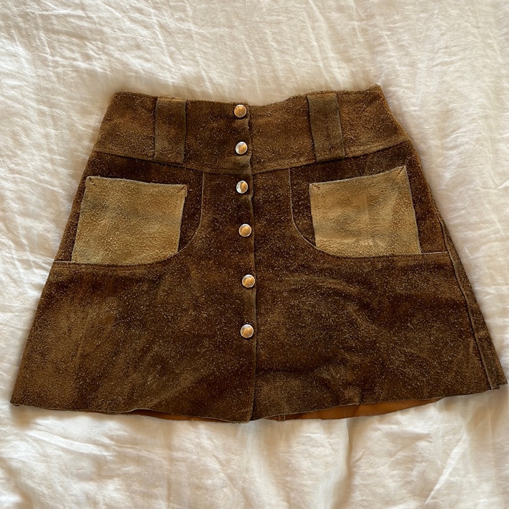 Vintage 70’s Cowhide Mini Skirt